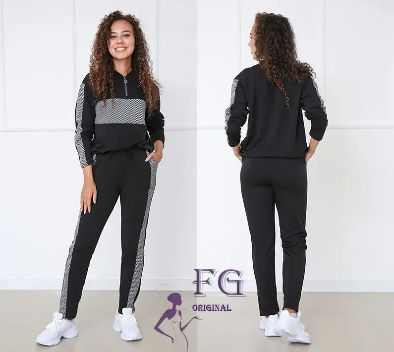 Демісезонний спортивний костюм жіночий розміри від 42 до 54, фото 1