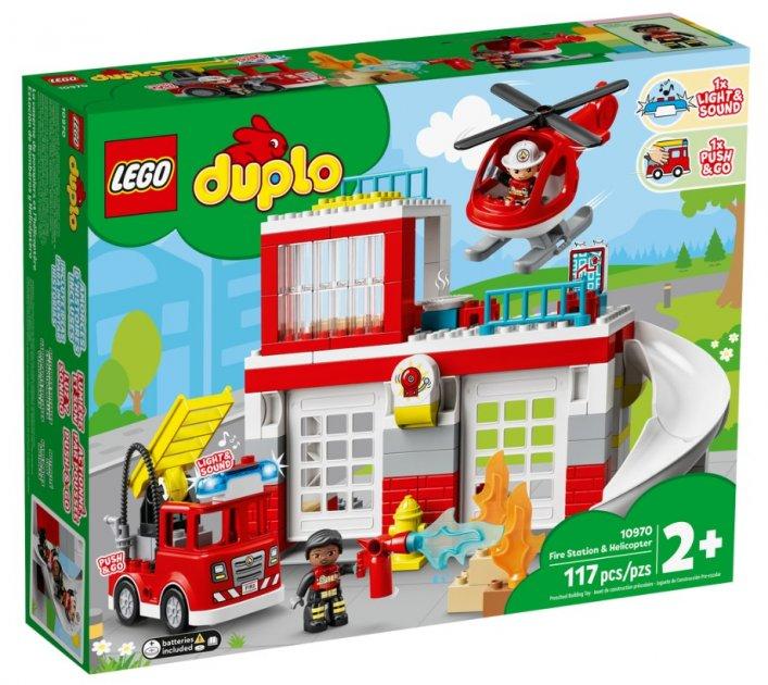 Lego Duplo Пожежна частина та вертоліт 10970, фото 1