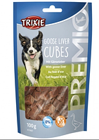 Trixie GOOSE LIVER CUBES лакомство для собак гусиная печень 100 г