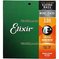 Струни Elixir 14052+15430 Nanoweb 5-String Light 45-130