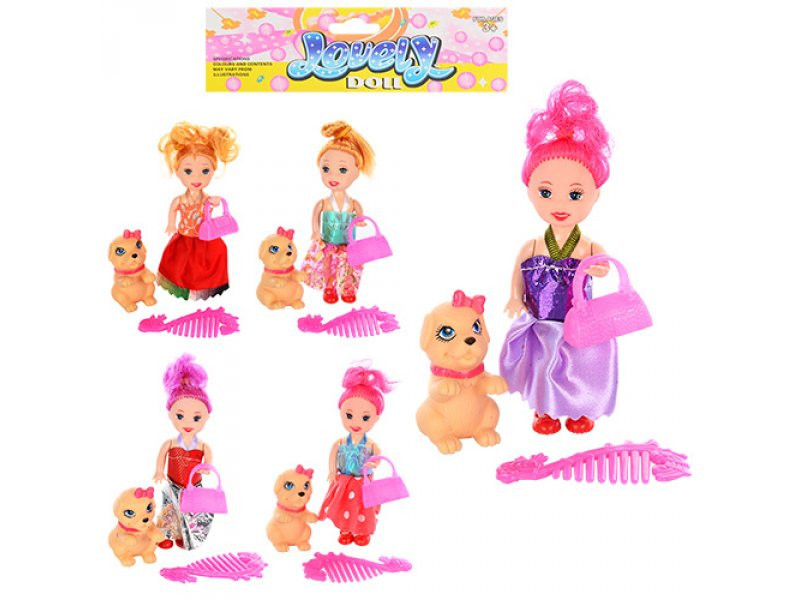 Лялька із собачкою 805 F