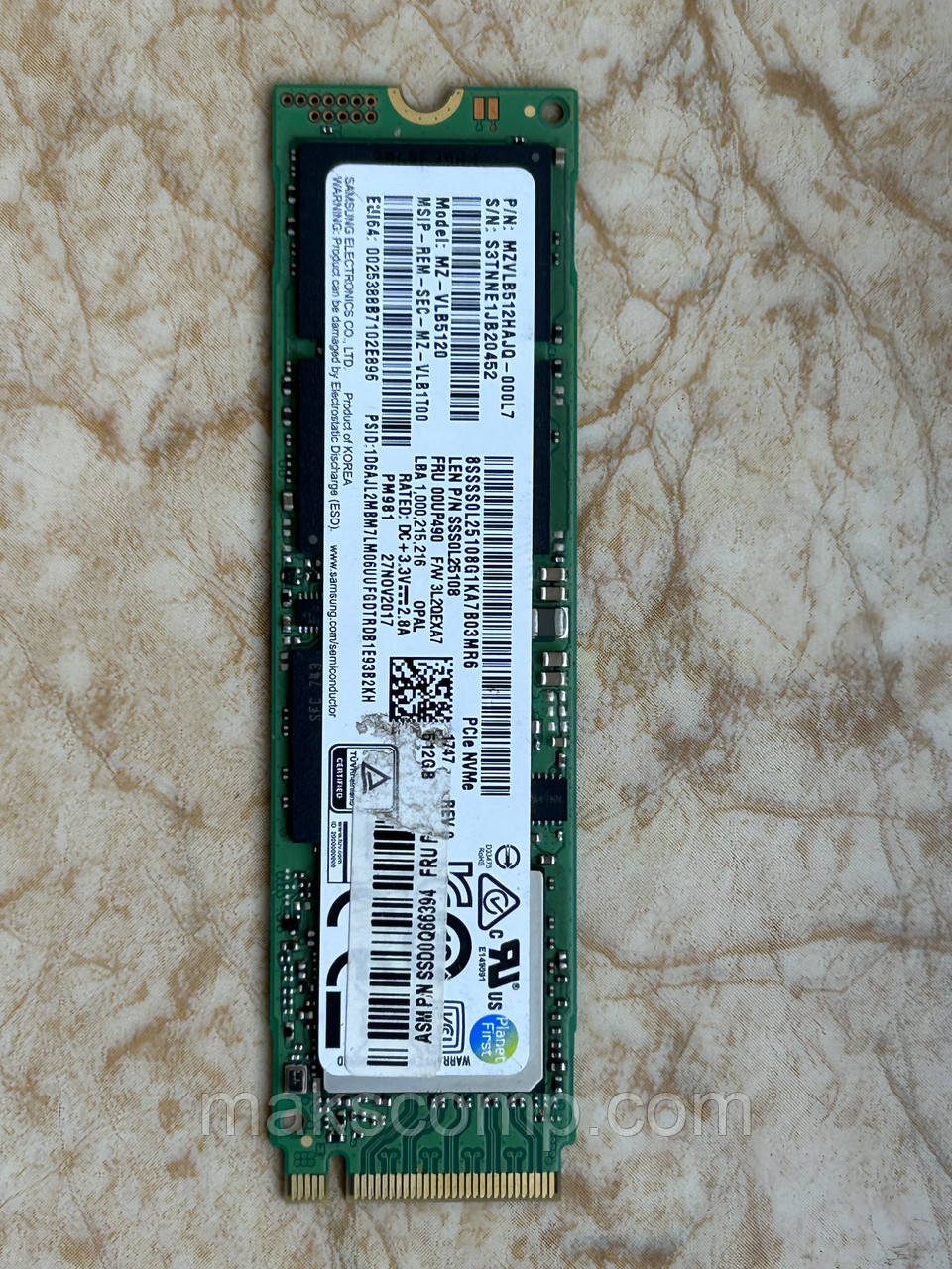 SSD Samsung PM981 512Gb m.2 2280 NVMe PCIe MZVLB512HAJQ