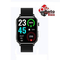 Смарт годинник Smart Watch (Глюкометр, Пульсометр, Крокомір, Тонометр, Термометр) чорний з двома змінними ремінцями