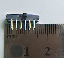 Перемикач з фіксацією  боковий MSK-42D01 12 PIN