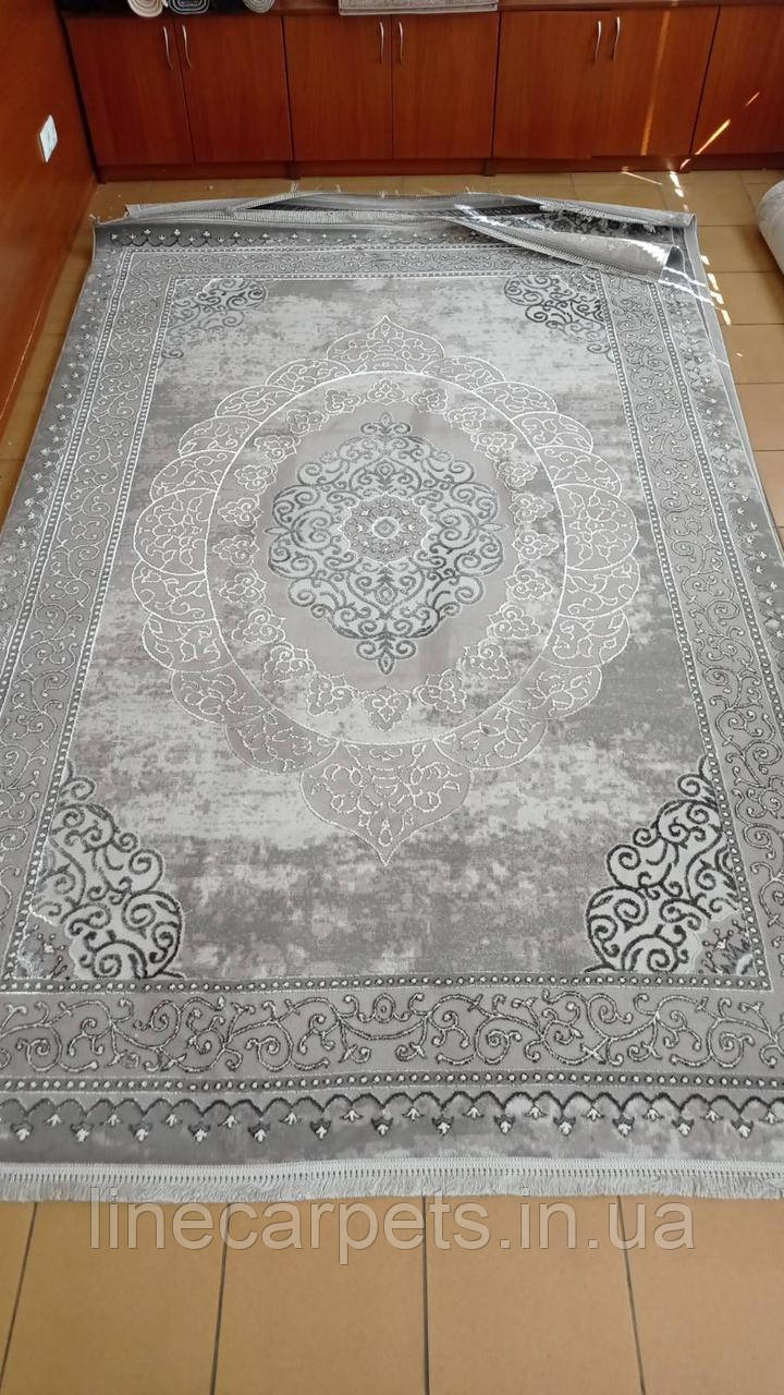Класичний килим у світло-сірому кольорі LEVADO 08098A L. GREY, фото 1