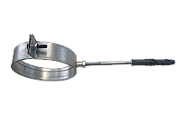 Крепление трубы 100 мм №2, с дюбелем, (держатель трубы)