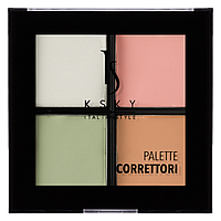 Палетка консилеров 4 цвета KSKY Concealer Palette