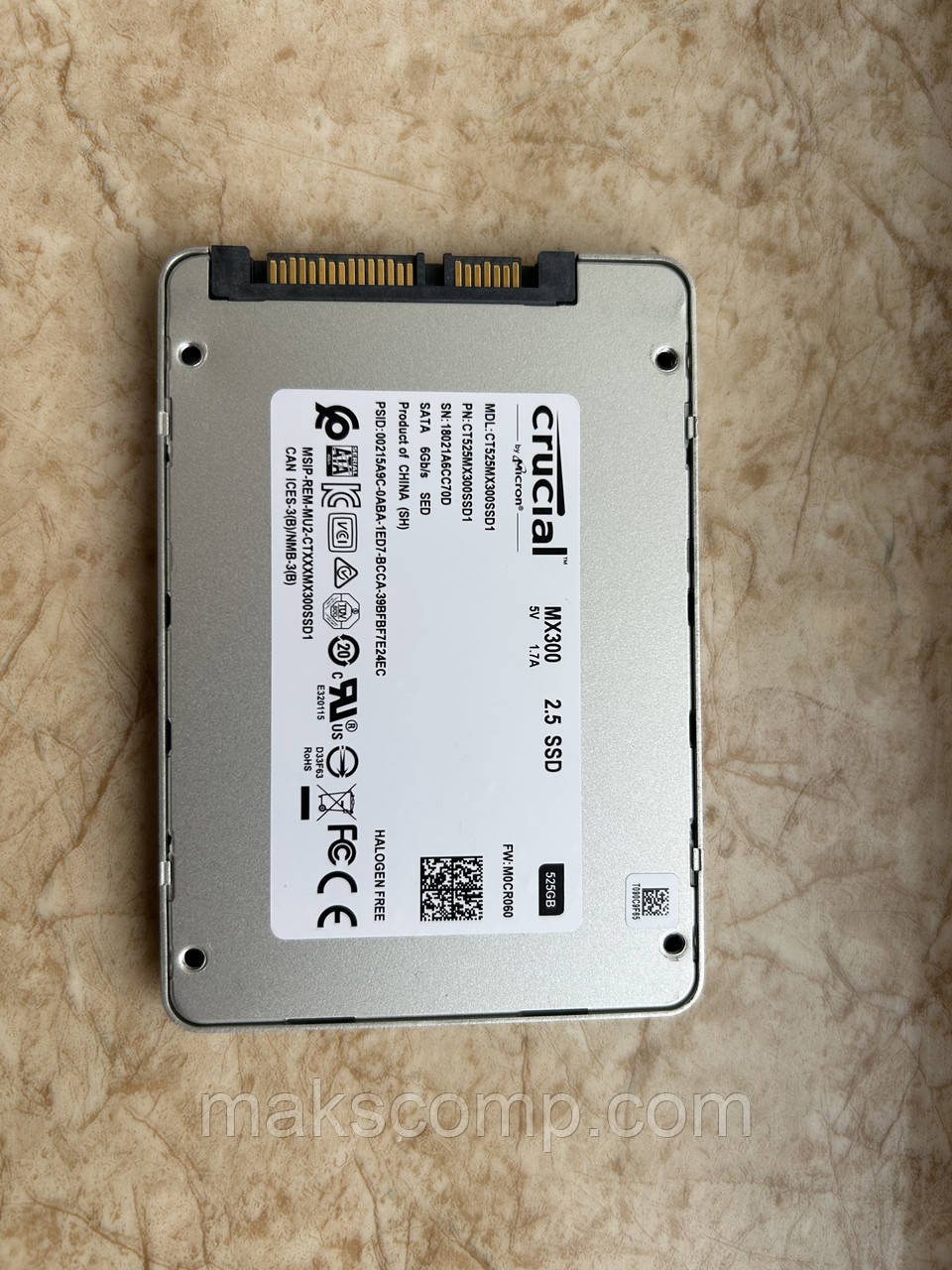 SSD Crucial MX300 525GB 2.5" SATAIII (CT525MX300SSD1)