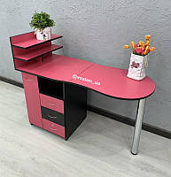Розовый стол для мастера маникюра V116