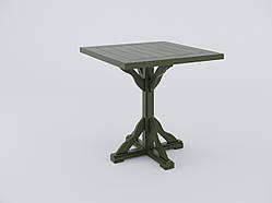 Дерев'яний стіл квадратний вуличний Wooden lake 80смx80см Сірий Summer-sm-gray