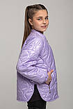 Весняна куртка на дівчинку Ліка лаванда, у розмірах 140-164, фото 3