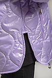 Весняна куртка на дівчинку Ліка лаванда, у розмірах 140-164, фото 6