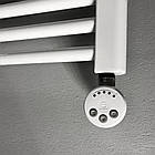 Рушникосушка-радіатор ELECTRO.G5.R 500х780 овальна, біла, сталева, правий "ТЕН" 600 Вт, фото 3