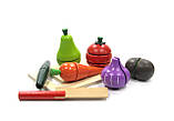 Розрізні овочі 21437 з дерева, на липучках, фото 2
