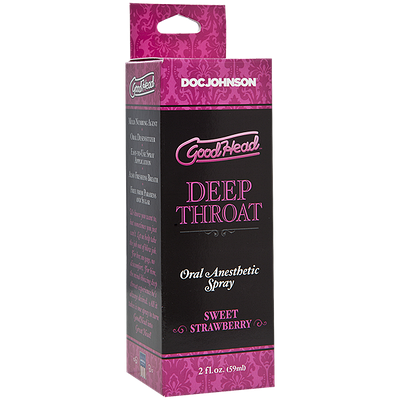 Спрей для мінету Doc Johnson GoodHead DeepThroat Spray — Sweet Strawberry 59 мл для глибокого мигета
