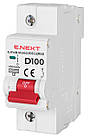 Модульний автоматичний вимикач e.mcb.stand.100.1.D100, 1р, 100А, D, 10кА