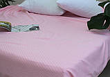 Покривало-простирадло піке 160х235 см. ТМ TAG Смуга рожева, фото 2