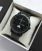Наручний годинник Emporio Armani чорного кольору на металевому браслеті, CW2104