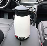 Автомобільний чайник-термос LifeWay 12/24v вольта 680мл від прикурювача у вантажівку, фуру, трек, машину для далекобійника Білий, фото 7