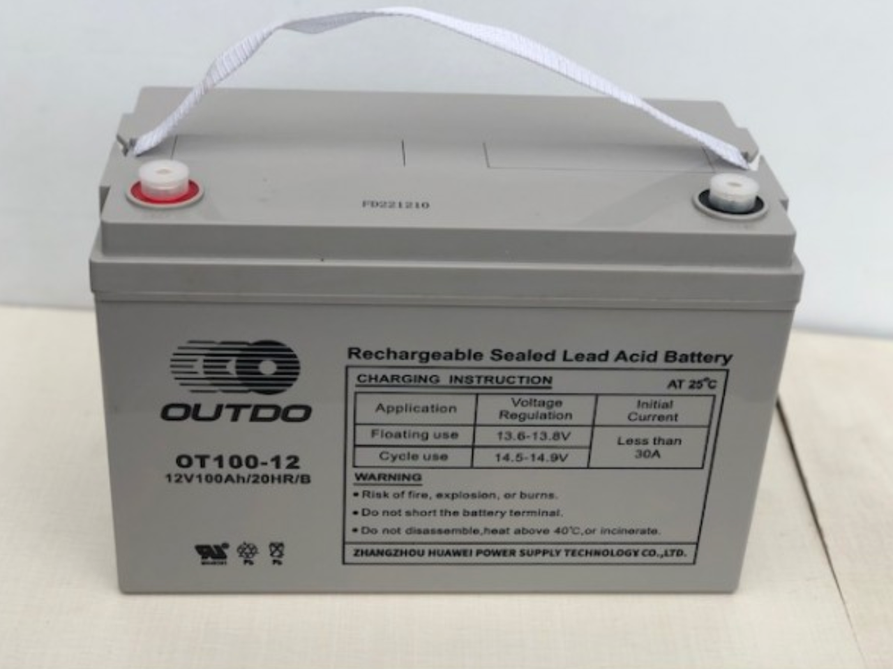 Акумулятор гелевий Outdo 12V 100Ah GEL