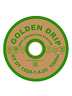 Капельная лента Golden Drip плоский эмиттер шаг 10 см длина 1000 м толщина 8 mil (Корея)
