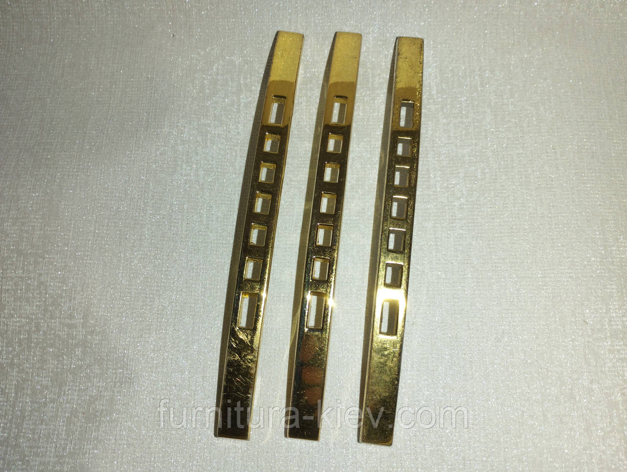 Ручки квадратик золото 128 мм/3 шт., фото 1