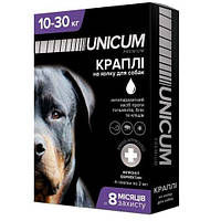 Капли Unicum Complex Рremium от гельминтов, блох и клещей для собак 10-30 кг (1пип)