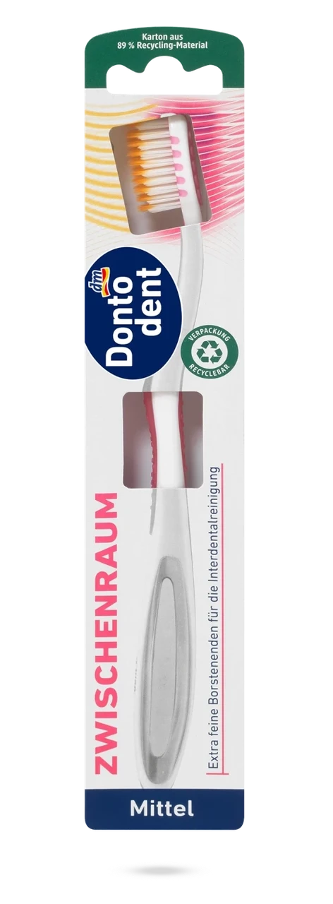 Зубна щітка Dontodent для міжзубних проміжків середньої жорсткості 1 шт