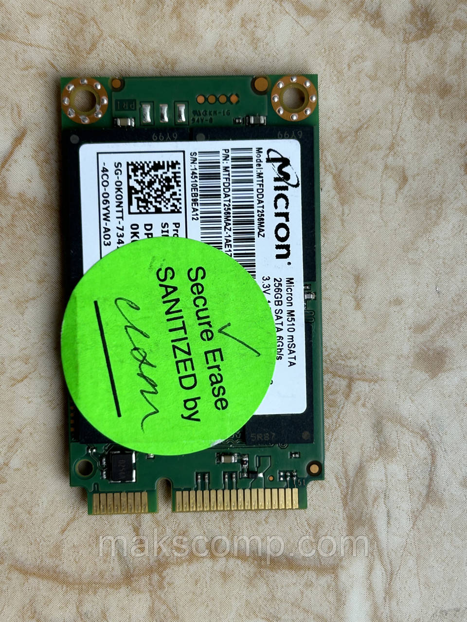 SSD Micron M510 256Gb mSata" SATAIII MLC (MTFDDAT256MAZ)