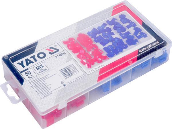 Набір електричних експрес клем швидкоз'єднувачі 50шт YATO YT-06868