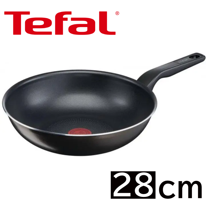 Сковорода ВОК Tefal XL Intense WOK 28 см, кругла/глибока, алюмінієва, сковорідка тефаль