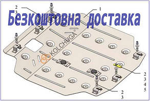 Захист двигуна Mitsubishi Outlander XL (2006-2012) (Захист двигуна Міцубісі Аутлендар) Кольчуга