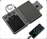 Блокнот органайзер з бездротовою зарядкою MagSaf power bank флеш-накопичувач 32 Гб магнітний тримач, фото 8