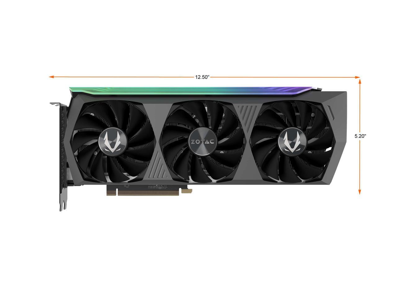 Видеокарта ZOTAC GeForce RTX 3080 AMP Holo 10GB GDDR6X 320-bit PCIE 4.0, HoloBlack - фото 3 - id-p1770977084