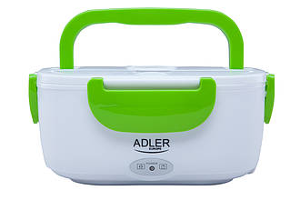 Ланчбокс, контейнер для їжі з підігрівом Adler AD 4474 green (220V, 1,1 л, 50 °C, Польща)