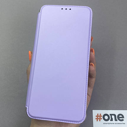 Чохол-книга для Xiaomi Redmi Note 9 матова книжка на телефон сяомі редмі нот 9 бузкова y7u, фото 1