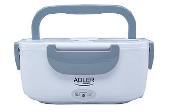 Ланчбокс, контейнер для їжі з підігрівом Adler AD 4474 grey (220V, 1,1 л, 50 °C, Польща)