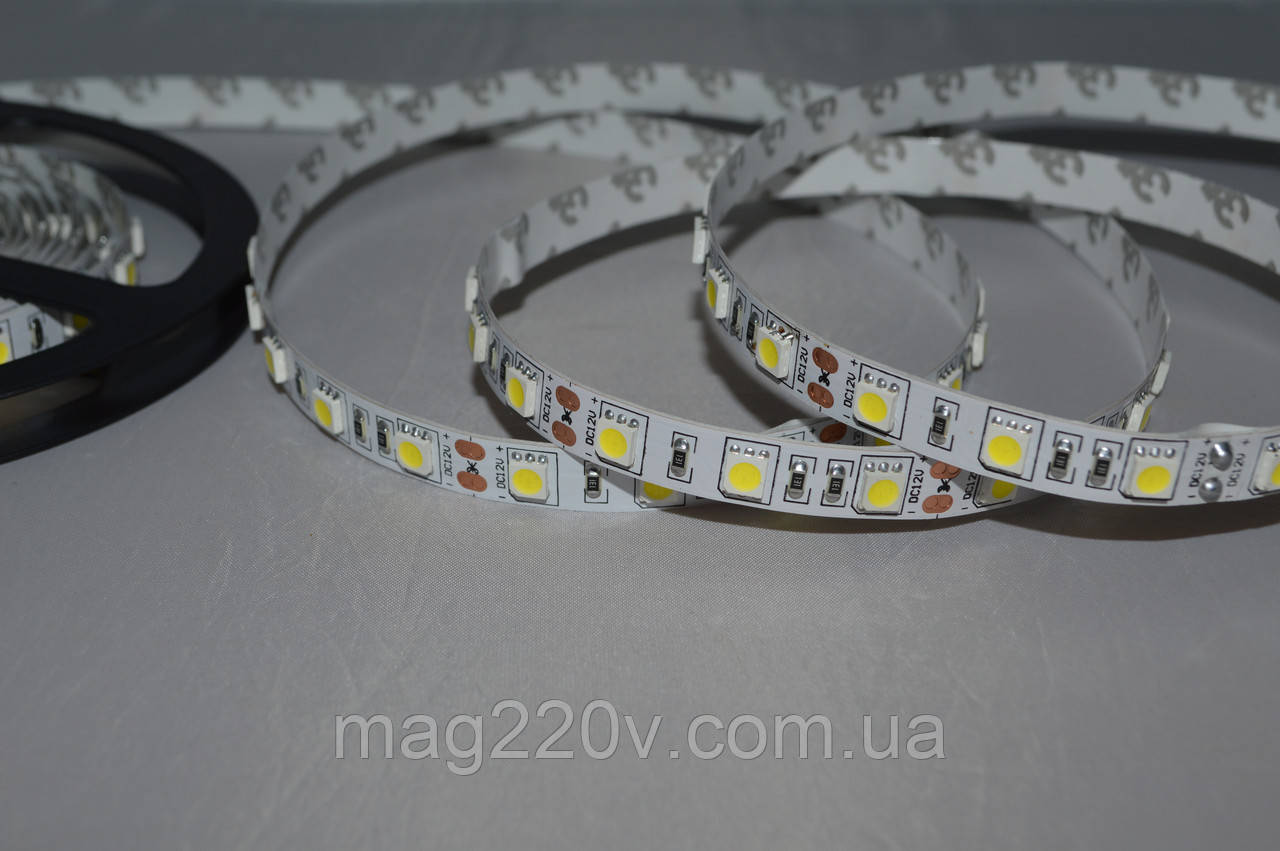 LED лента SMD5050 60 D/m IP 20 ( CW ) - фото 2 - id-p296458406