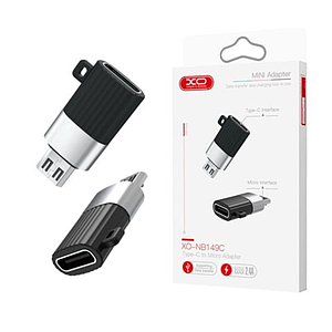 Переходник TypeC to microUSB XO NB149C