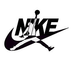 Вінілова наклейка для декору  Nike Air Jordan 30 см
