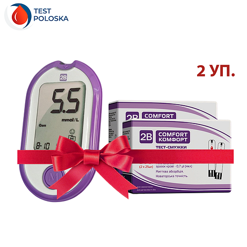 Купить Глюкометр Туби Комфорт (2B Comfort) + 100 тест-полосок, цена 969 ...
