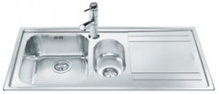 Smeg LE102D, сталь 980 мм, полуторне з крилом, крило праворуч. Італія.