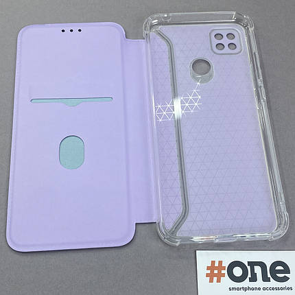 Чохол-книга для Xiaomi Redmi 9C матова книжка на телефон сяомі редмі 9с бузкова y7u, фото 4