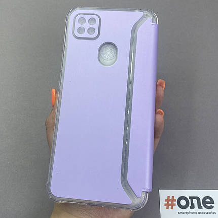 Чохол-книга для Xiaomi Redmi 9C матова книжка на телефон сяомі редмі 9с бузкова y7u, фото 3