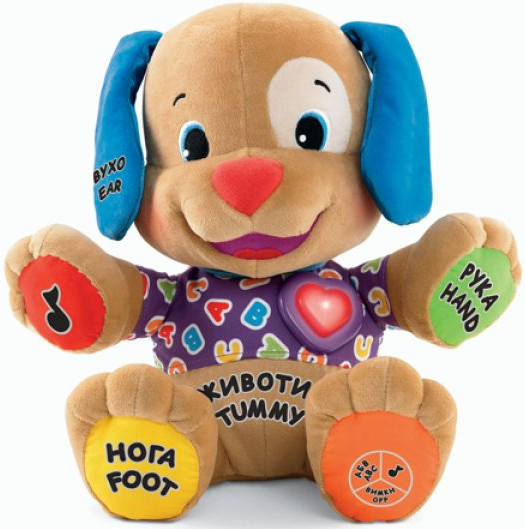 Іграшка інтерактивна "Розумне цуценя" ВВ7062 двомовний Fisher Price