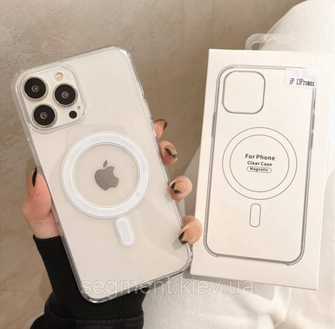 Чохол на iPhone 12 Pro Max MagSafe- прозорий