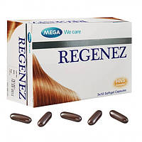 Тайський вітамінний комплекс для зростання волосся Regenez 30 шт. Mega (8850769015263)