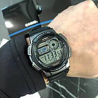 Часы наручные водонепроницаемые противоударные Casio AE-1000W-1AVEF All Black