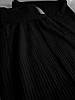 Штани палацо рубчик трикотаж чорного кольору, фото 4