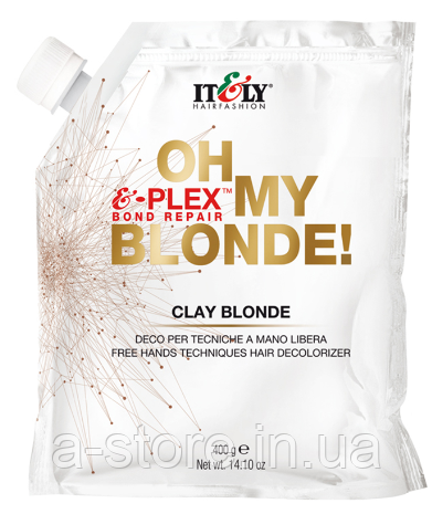 ITELY HAIRFASHION CLAY BLONDE ЗНЕБЛЮЧУВАЛЬНА ГЛИНА ДЛЯ ВОЛОССЯ 400 ГР